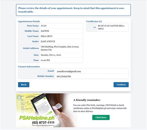 https //appointment.psa.gov.ph|Issuance of Viewable Online Request of Birth Certificate at PSA .
